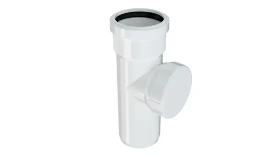 PVC-U Temizleme Parçası (Yuvarlak Kapaklı)