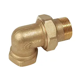 R19 - 3 parçalı 90° dirsek bağlantı parçası, sıhhi tesisat ve gazlı sistemler için