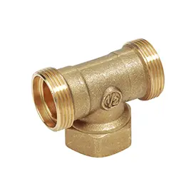 R569R - T bağlantı parçası, dişi vida ve döşeme adaptörü bağlantılı