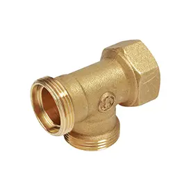 R571R - T bağlantı parçası, dişi vida ve döşeme adaptörü bağlantılı