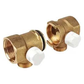 R585T - Bitiş manifoldu çifti, bayonet bağlantılı, kesme vanalı