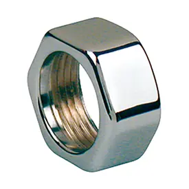 T18C - Parlak krom kaplamalı pirinç somun