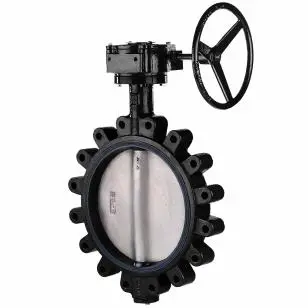 BLN-0301 - DİŞLİ KUTULU LUG TİPİ KELEBEK VANA (NİKEL KLAPELİ)