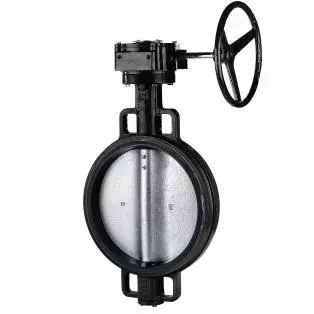 BWN-0301 - DİŞLİ KUTULU WAFER KELEBEK VANA (NİKEL KLAPELİ)