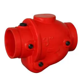 Yivli Çek Vana, 300 psi - UL&FM Sertifikalı