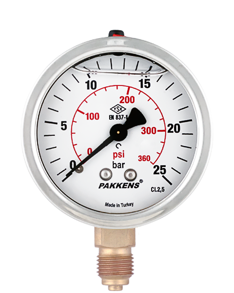 MG 063 Genel Amaçlı Basınç Ölçer (Sıvı Dolgulu)