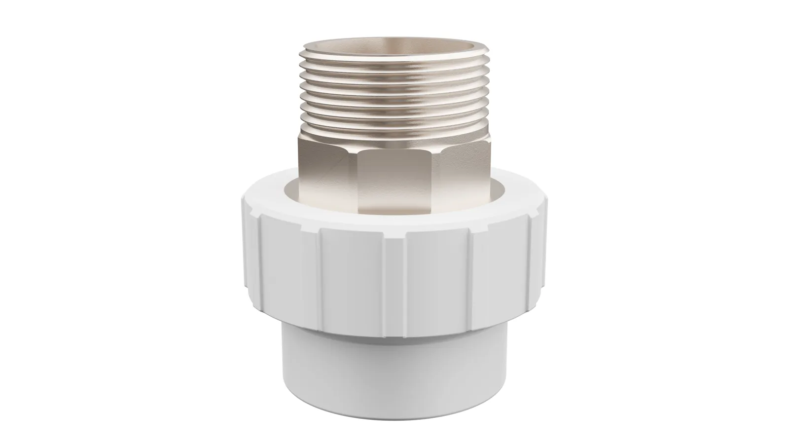 PP-R Altı Köşe Dış Dişli Nipel