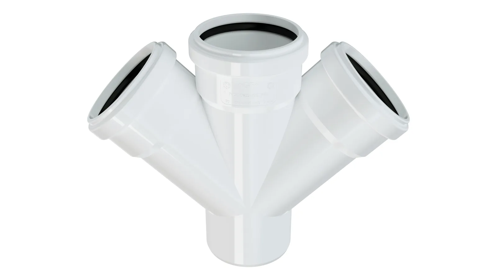 PVC-U Çift Çatal 45°