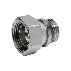 P15TG - Vanalar ve geri dönüş vanaları için krom kaplamalı sızdırmaz pirinç rakor