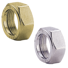 P18L - Pirinç somun, dişi vidalı