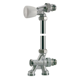 R438 - Köşe vana ve geri dönüş vanası grubu, çift borulu sistemler için