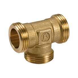 R564P - T bağlantı parçası, düz yataklı erkek vida bağlantı