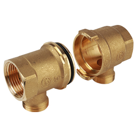 R580T - Modüler manifoltlar için başlangıç ve bitiş modülü, hızlı bağlantılı