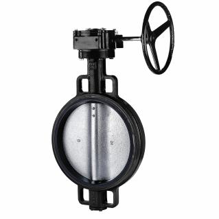 BWN-0302 - DİŞLİ KUTULU WAFER KELEBEK VANA (PASLANMAZ KLAPELİ)